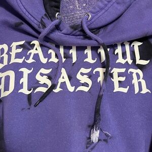 Beautiful Disaster Purple Hoodie